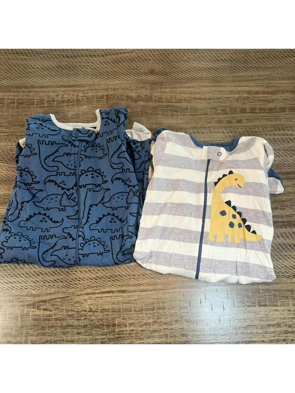 Gerber Baby Boy set of 2 dinosaur footed pajama sleeper - 6/9M